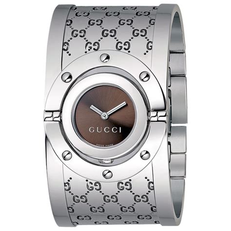 gucci women's watch silver|stainless steel Gucci watch women.